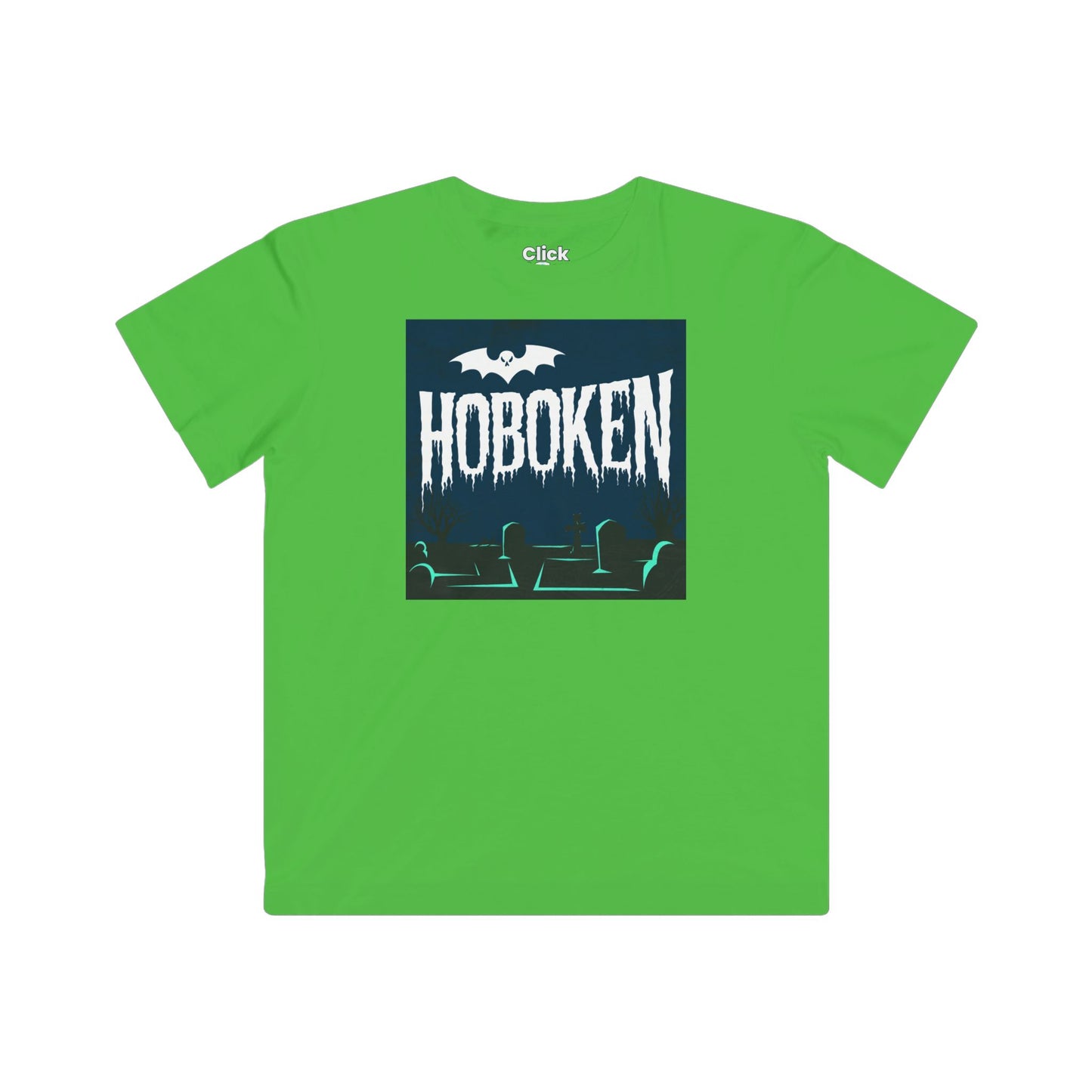 Kids Graphic Art T-Shirt - Spooky Letter Art Flying - Graphic Art Style T-Shirt - 02