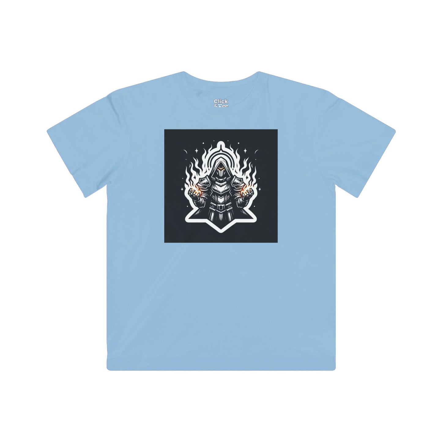 Kids Modern T-Shirt - Ominous Paladin Creating Light Show - Modern Style T-Shirt