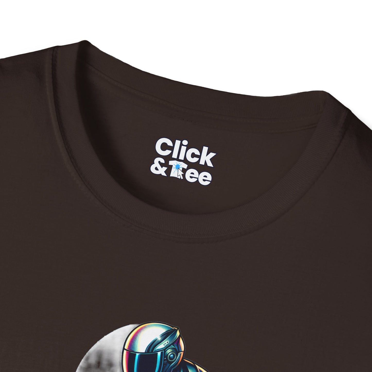 Synthwave T-Shirt - Futuristic Racer Riding a futuristic light bike - Synthwave Style T-Shirt