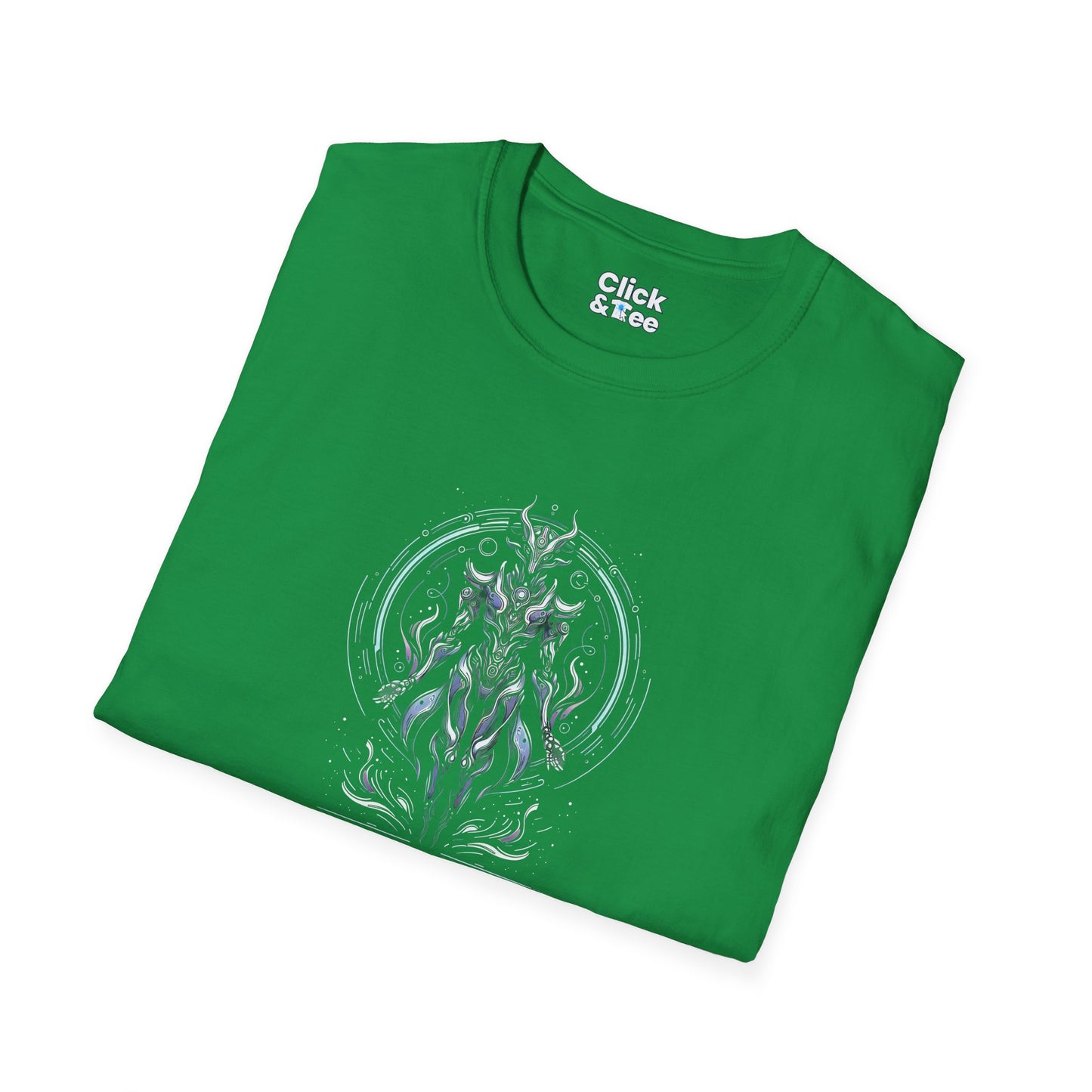 Unique T-Shirt - Mystical Robot Flying through the air - Fantasy Style T-Shirt