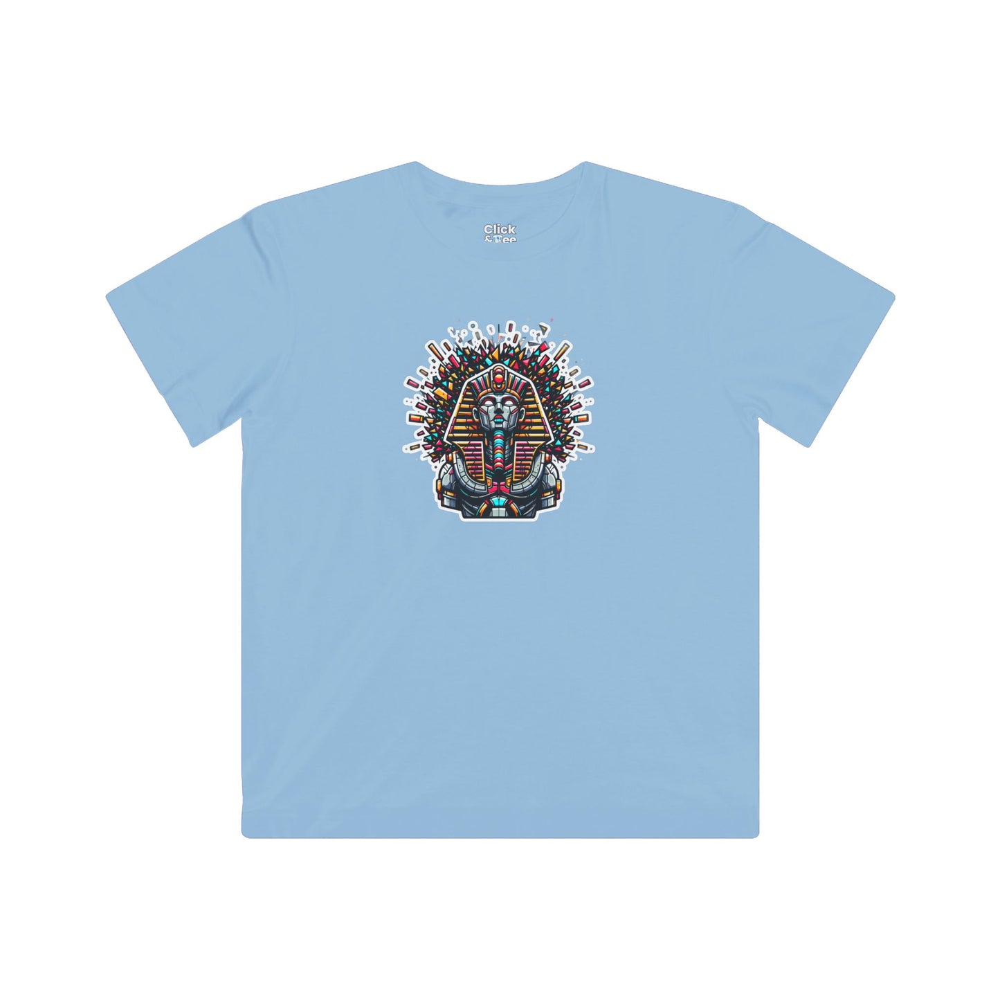 Kids 3D T-Shirt - Robotic Sphinx Exploding Confetti - 3D Style T-Shirt
