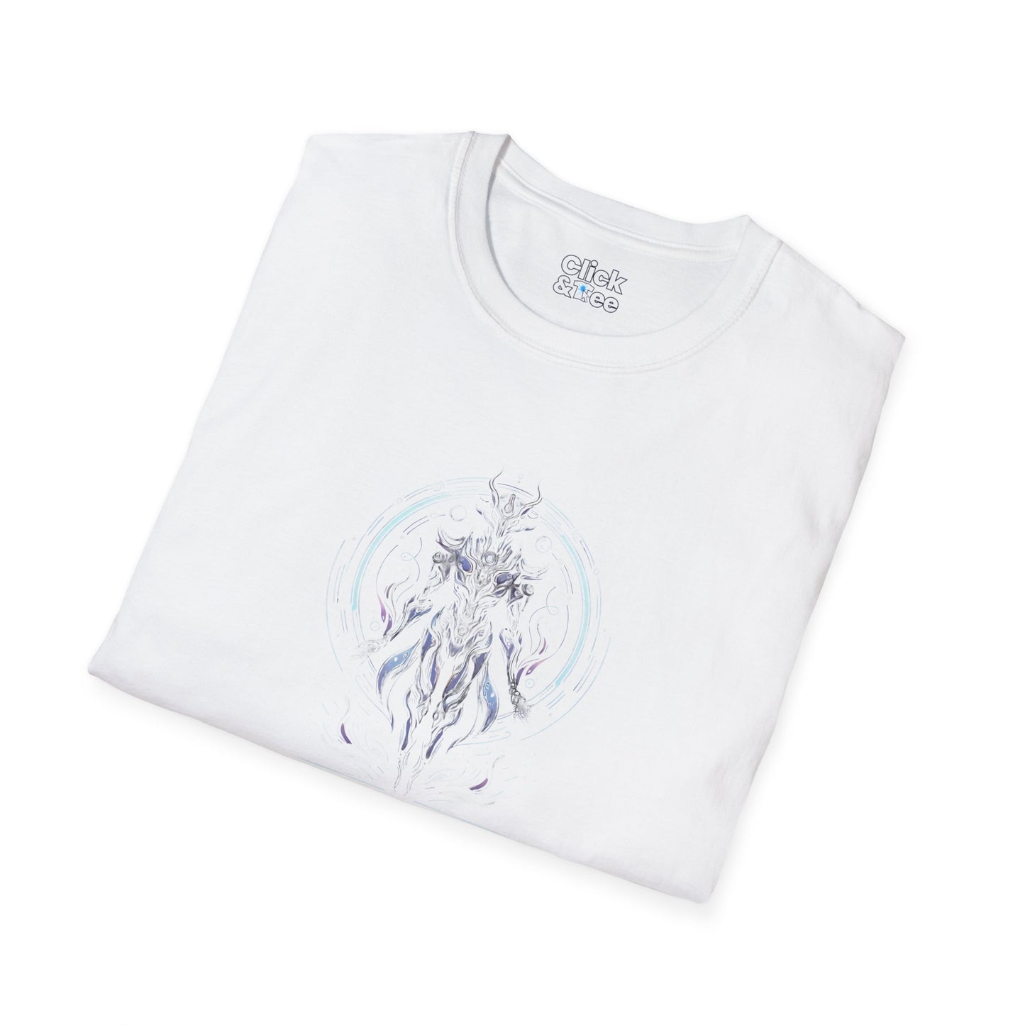 Unique T-Shirt - Mystical Robot Flying through the air - Fantasy Style T-Shirt