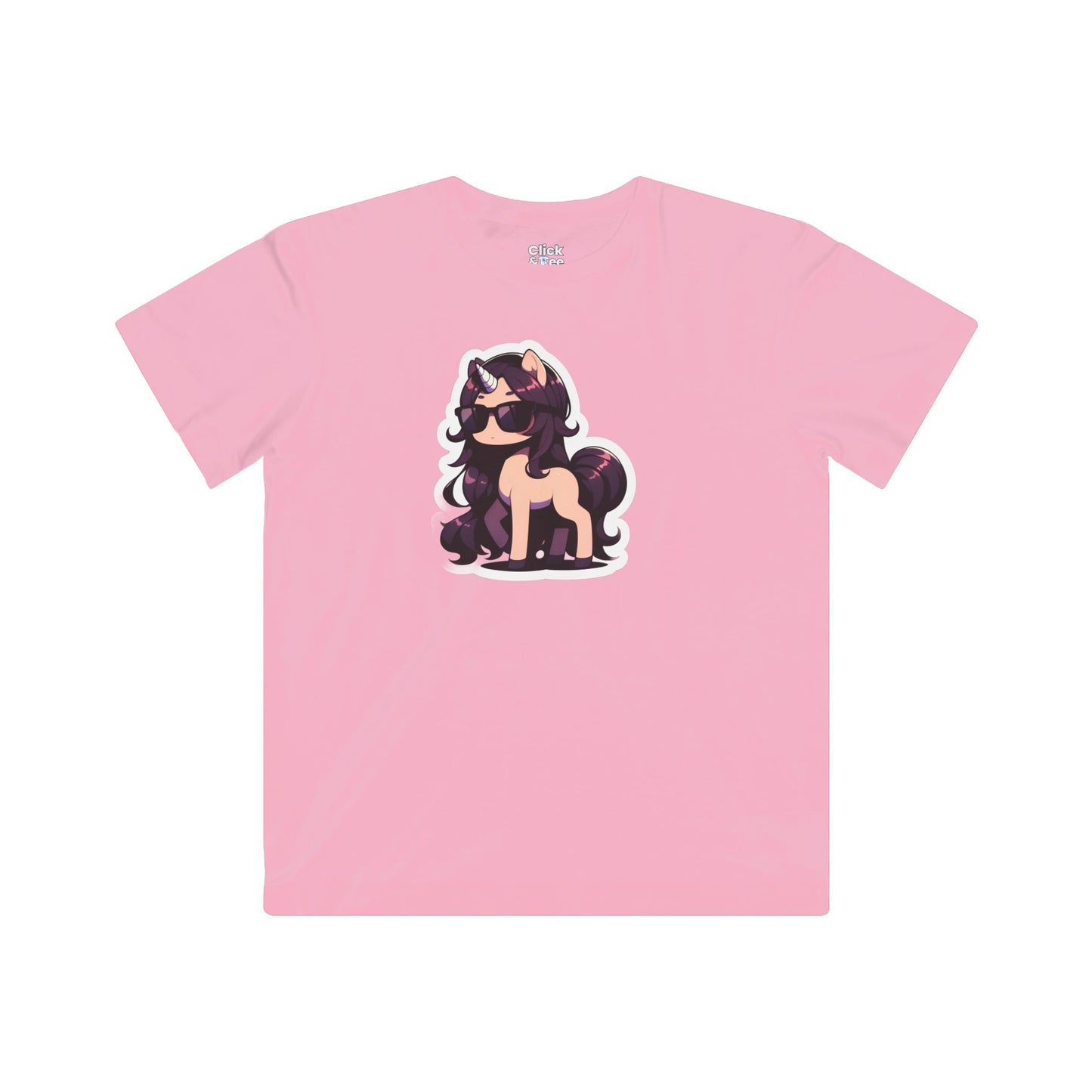 Kids Harem Anime T-Shirt - Cute Centaur Wearing Black Sunglasses - Harem Anime Style T-Shirt
