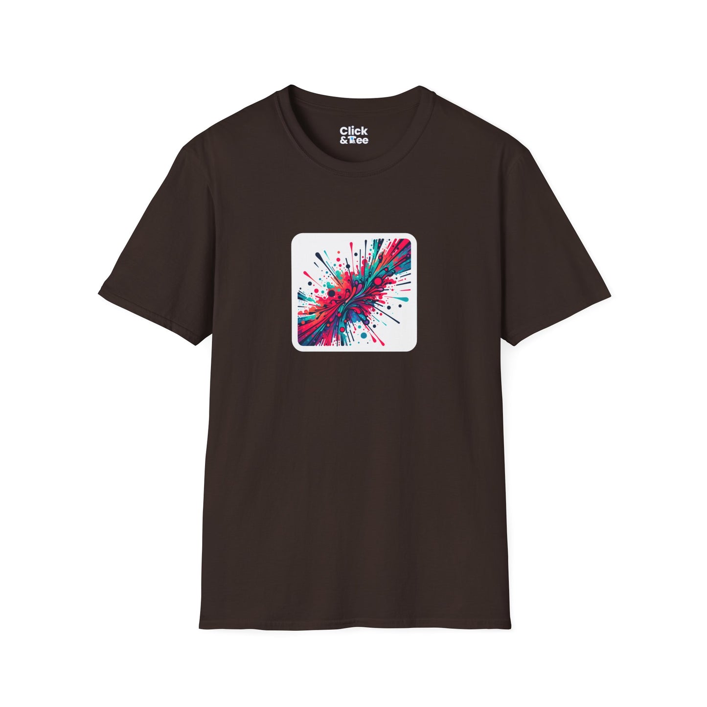 Color Splatter T-Shirt - Vibrant Abstract design Splattered - Color Splatter Style T-Shirt