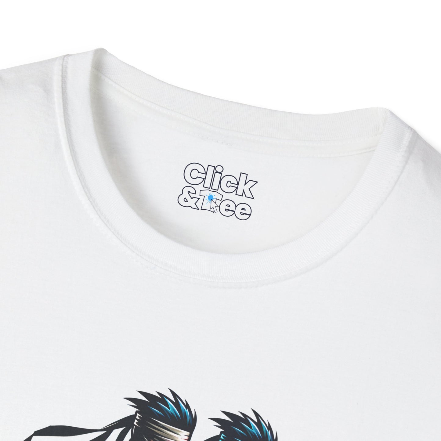 Realistic T-Shirt - Battle-scarred Warrior Ninja Ready for battle - Realistic Style T-Shirt