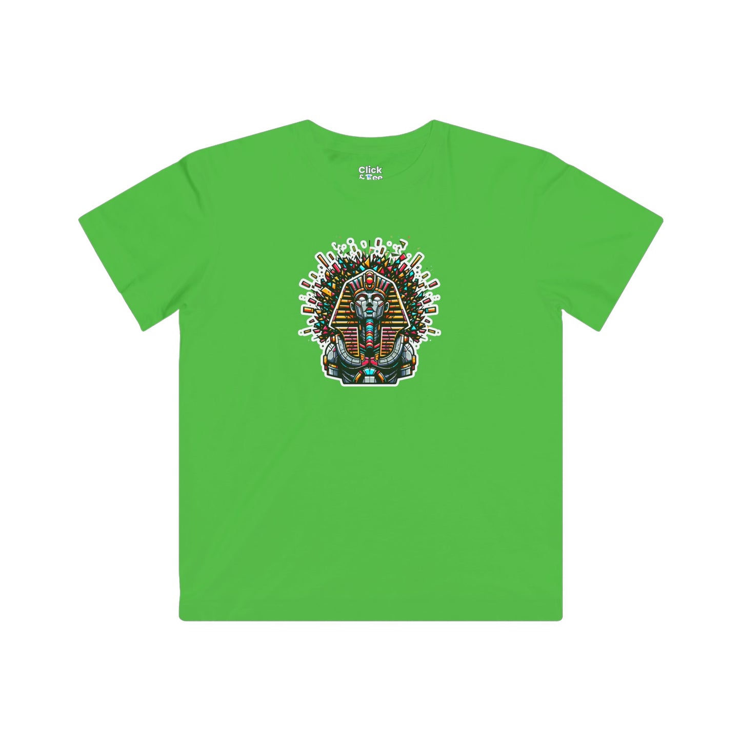 Kids 3D T-Shirt - Robotic Sphinx Exploding Confetti - 3D Style T-Shirt
