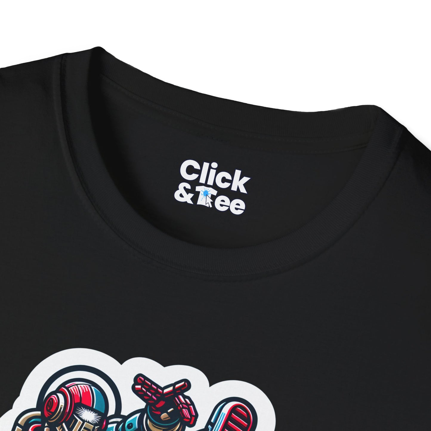 Retro T-Shirt - Aggressive Retro-Robot Breakdancing - Retro Style T-Shirt