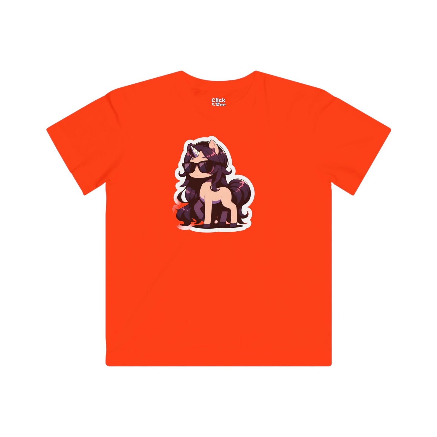 Kids Harem Anime T-Shirt - Cute Centaur Wearing Black Sunglasses - Harem Anime Style T-Shirt