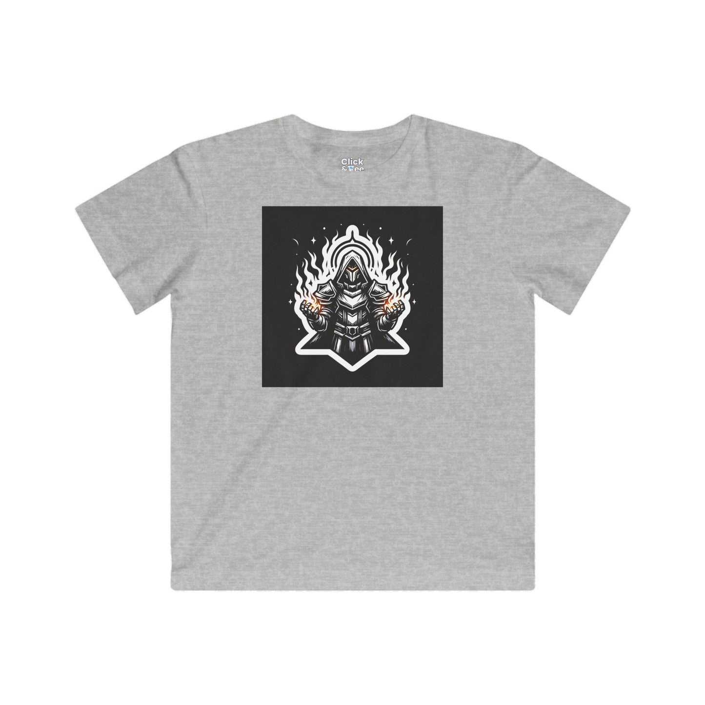 Kids Modern T-Shirt - Ominous Paladin Creating Light Show - Modern Style T-Shirt
