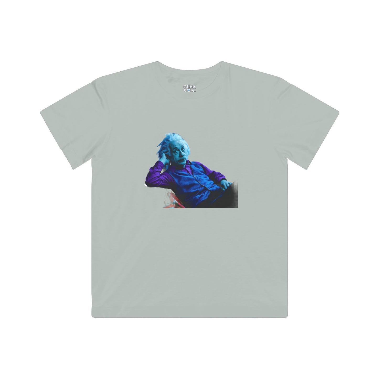 Kids Cyberpunk T-Shirt - funny albert Einstein laying down on a couch - Cyberpunk Style T-Shirt