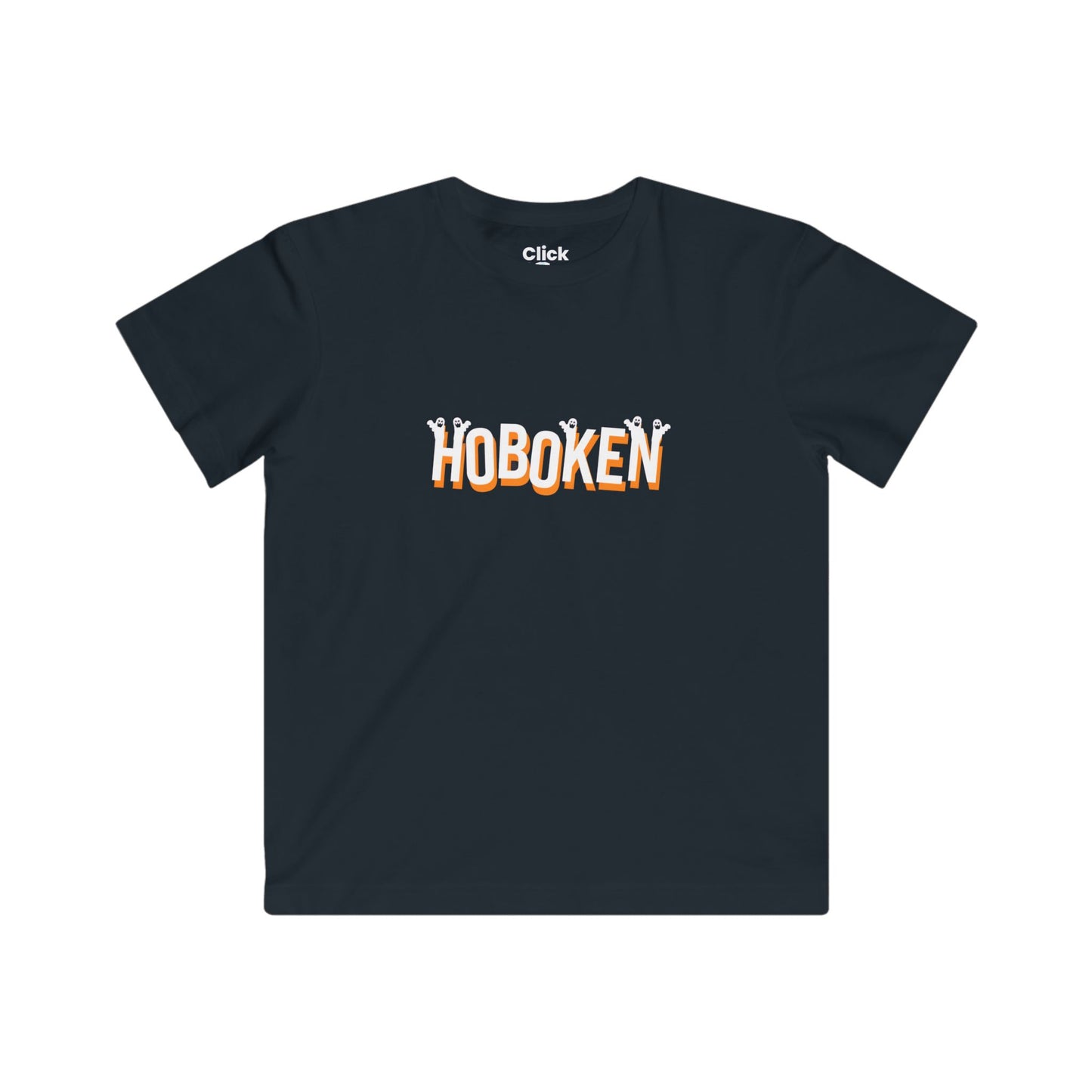 Kids Graphic Art T-Shirt - Spooky Letter Art Flying - Graphic Art Style T-Shirt - 01