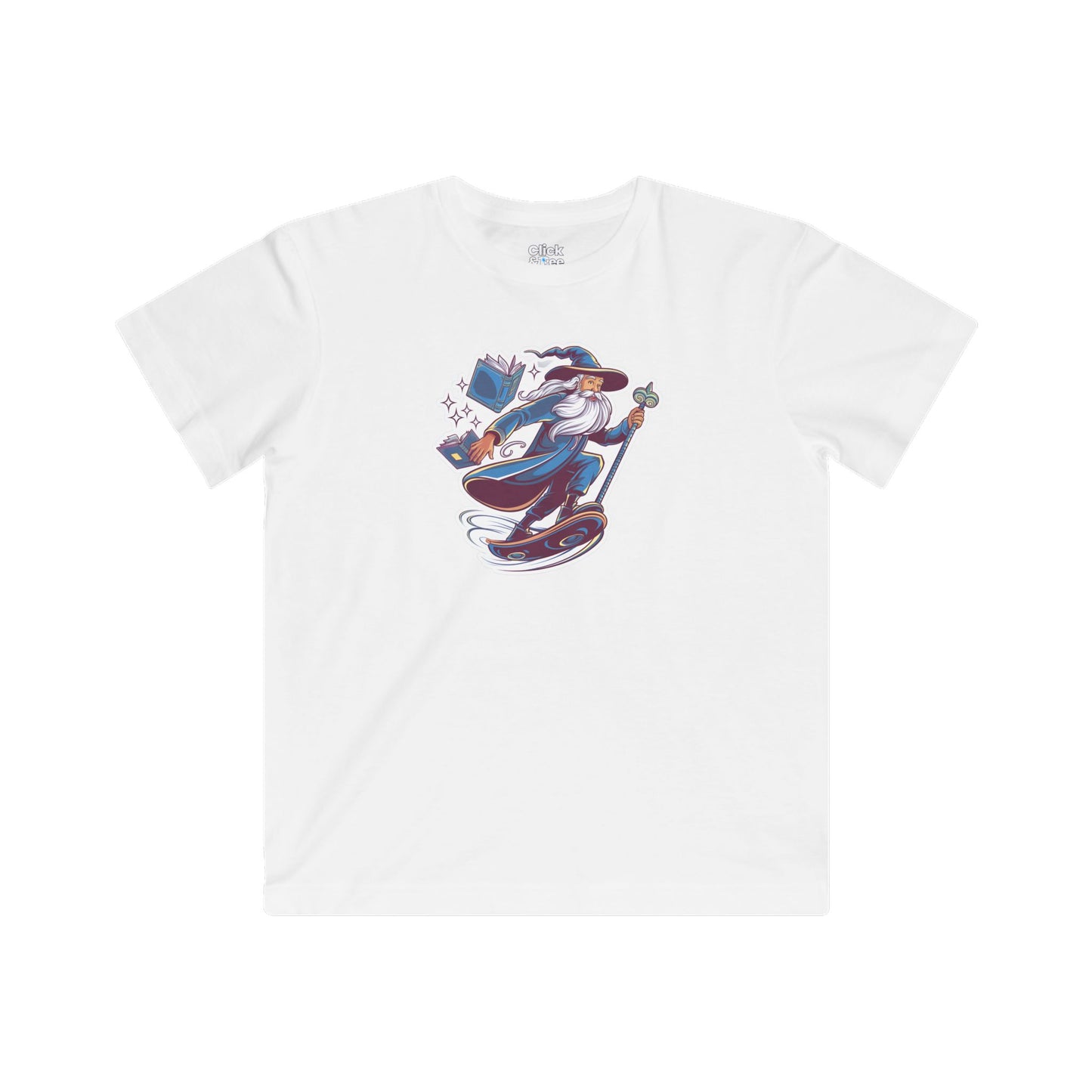 Kids Art Deco T-Shirt - Enchanted Dreamer Hoverboarding - Art Deco Style T-Shirt
