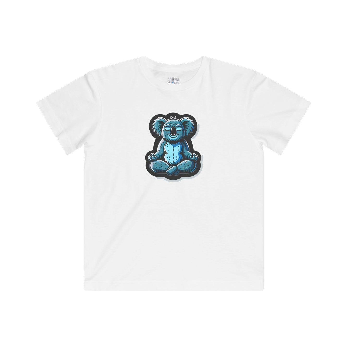 Kids Vector T-Shirt - Happy Koala Meditating - Vector Style T-Shirt