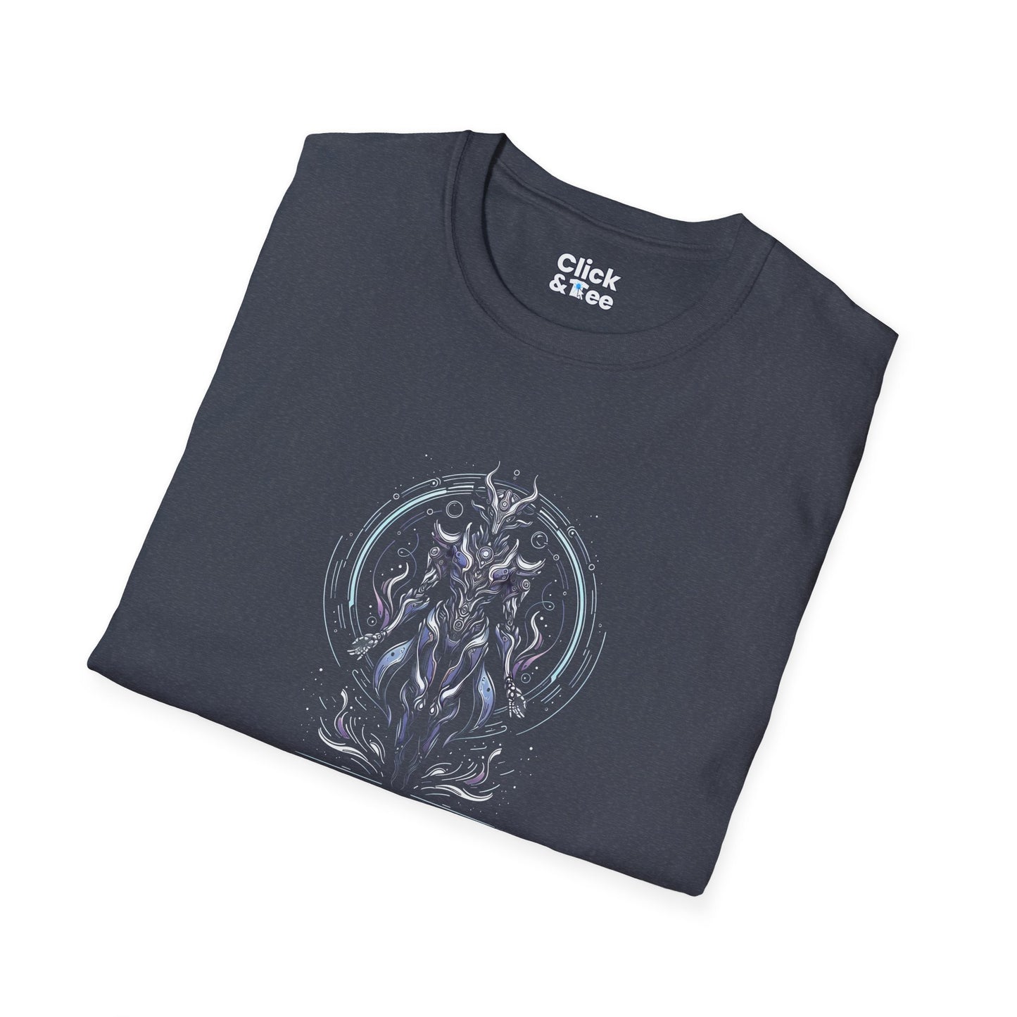 Unique T-Shirt - Mystical Robot Flying through the air - Fantasy Style T-Shirt