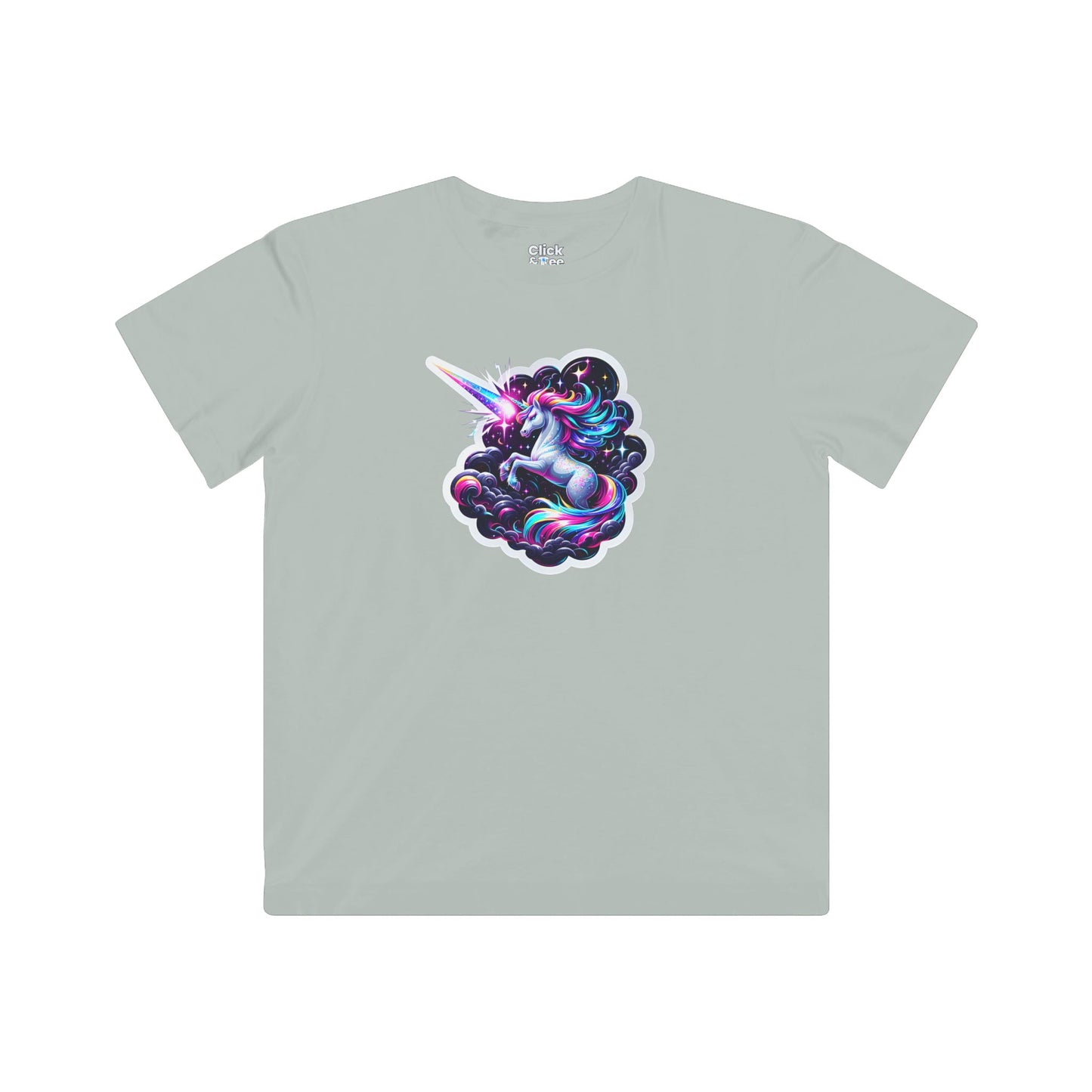 Kids 3D T-Shirt - Sparkly Unicorn Unleashing a Magic Storm - 3D Style T-Shirt
