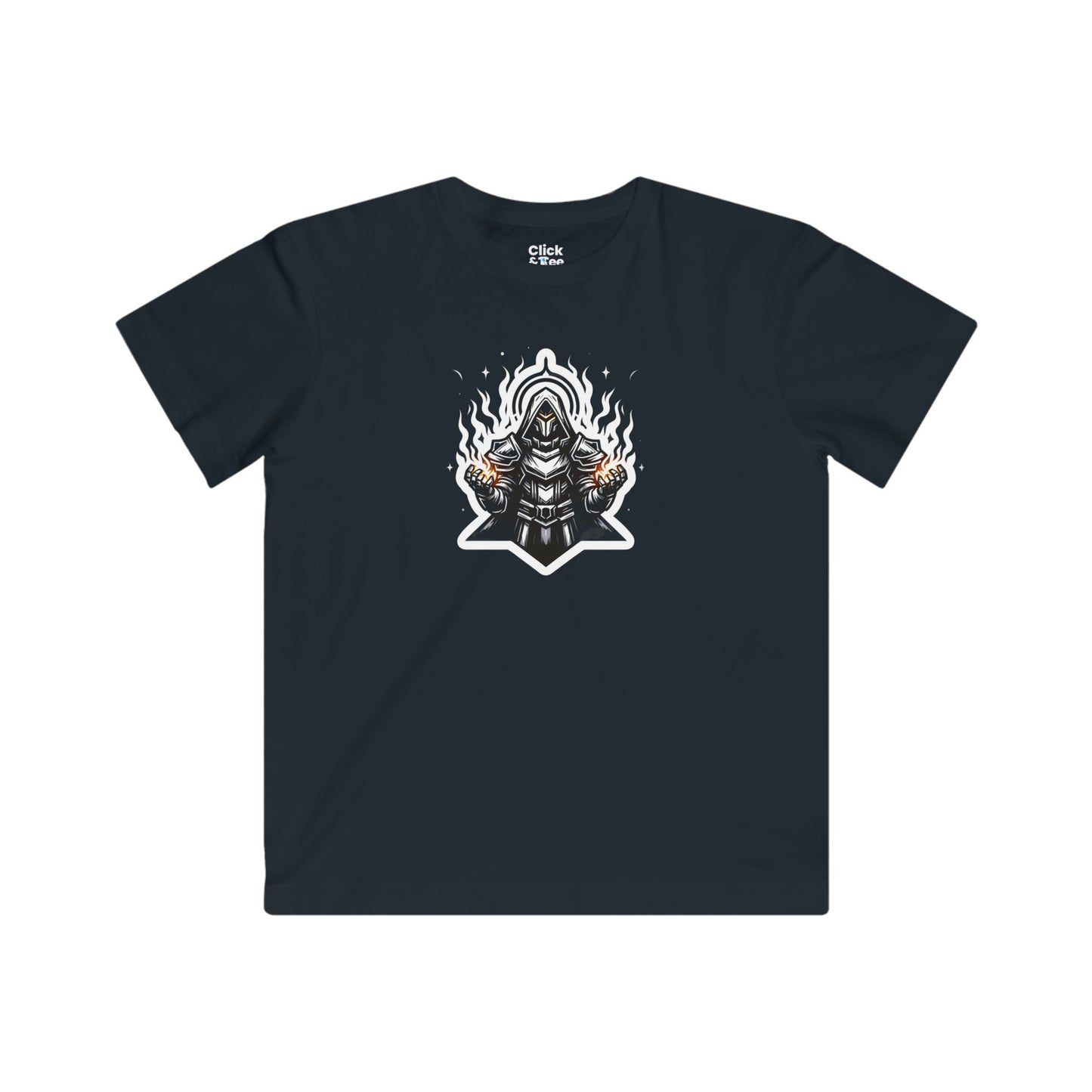 Kids Modern T-Shirt - Ominous Paladin Creating Light Show - Modern Style T-Shirt