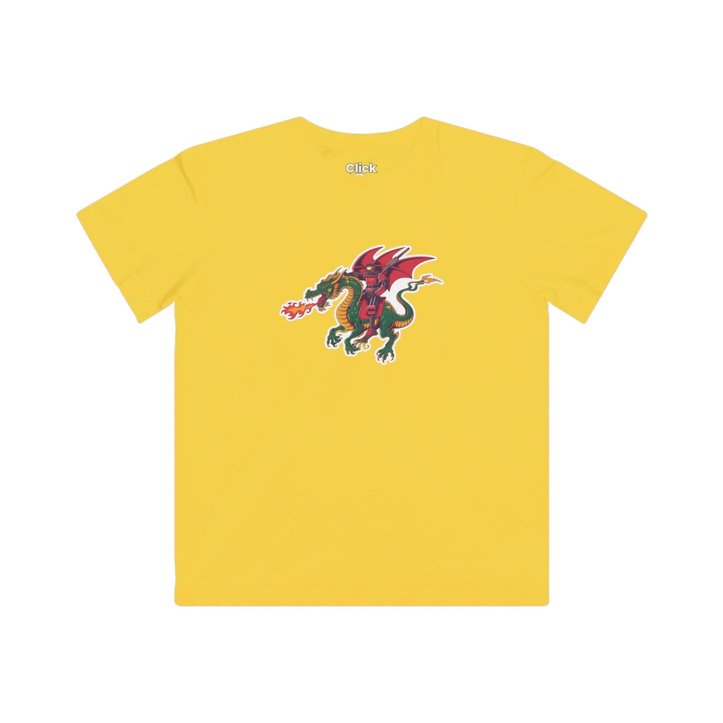 Kids Synthwave T-Shirt - Raging Robot Rebel Riding a Mythical Dragon - Synthwave Style T-Shirt