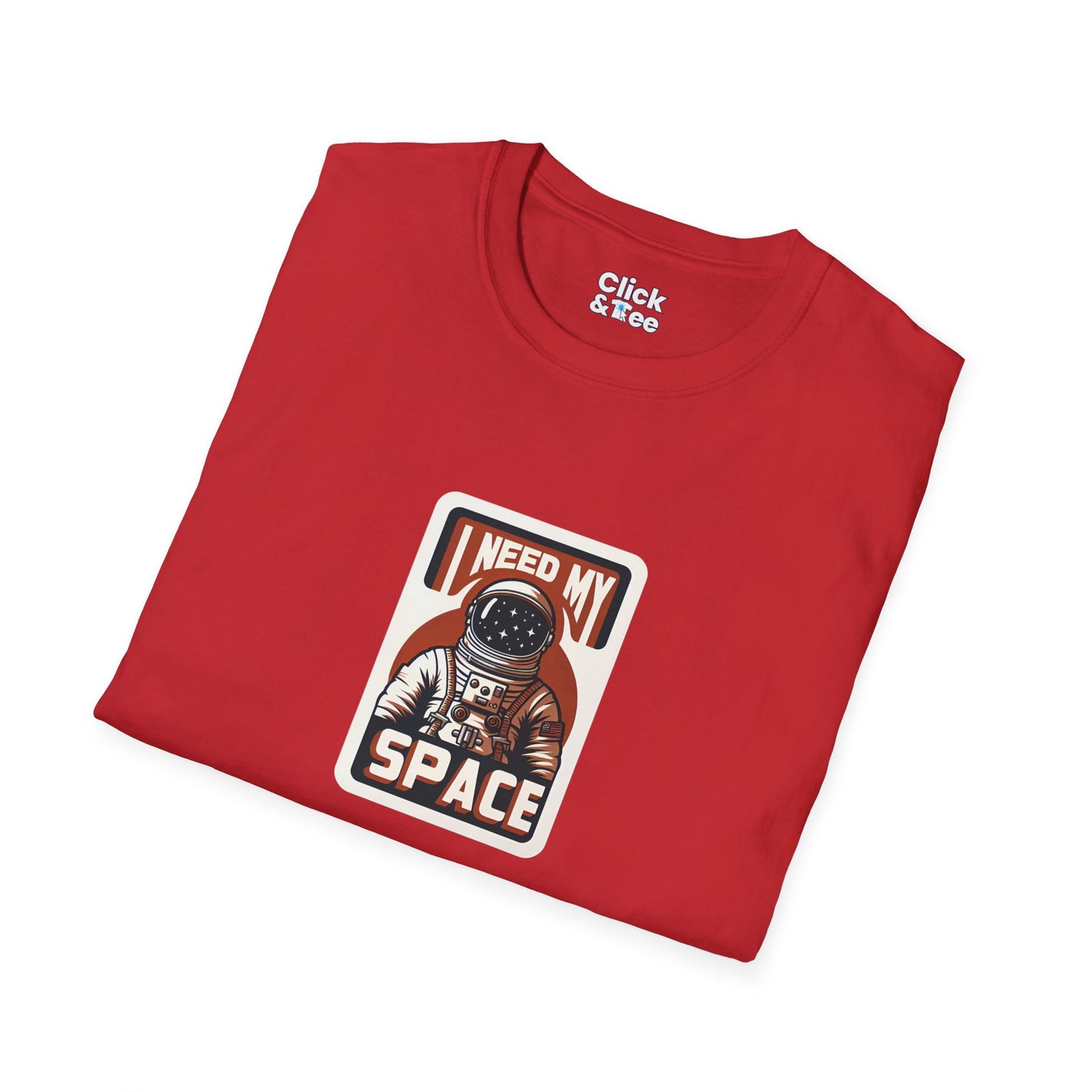 Retro T-Shirt - Lone Astronaut Saying "I need my space" - Retro Style T-Shirt