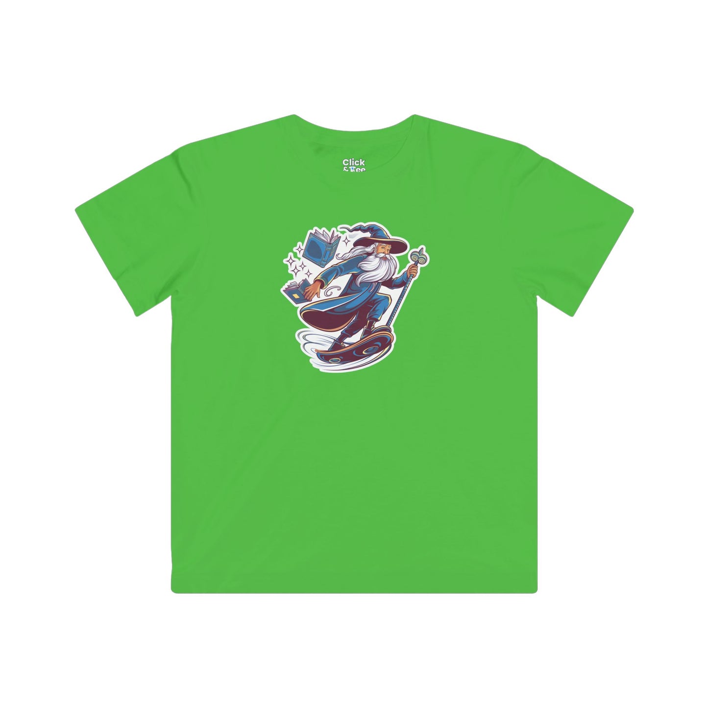 Kids Art Deco T-Shirt - Enchanted Dreamer Hoverboarding - Art Deco Style T-Shirt