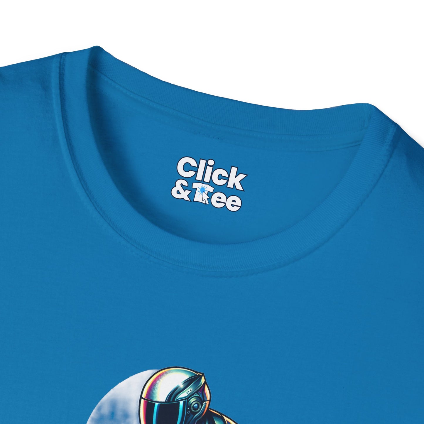 Synthwave T-Shirt - Futuristic Racer Riding a futuristic light bike - Synthwave Style T-Shirt