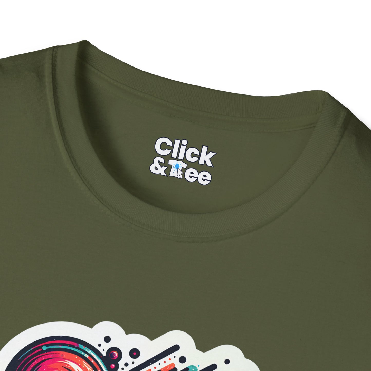 Graphic Art T-Shirt - Vibrant Abstract design Splattered - Graphic Art Style T-Shirt