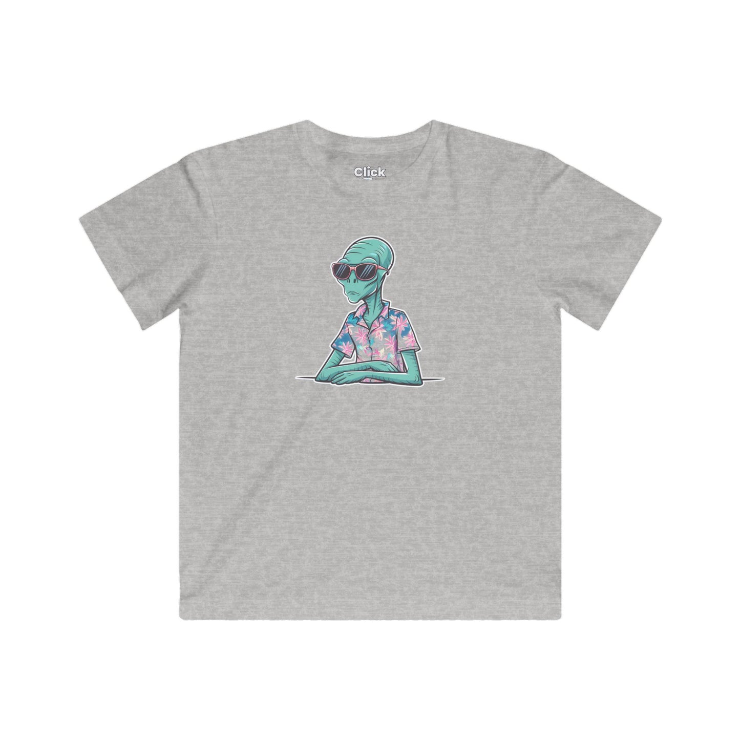 Kids Retro T-Shirt - Trendy Alien Relaxing in Miami Beach - Retro Style T-Shirt
