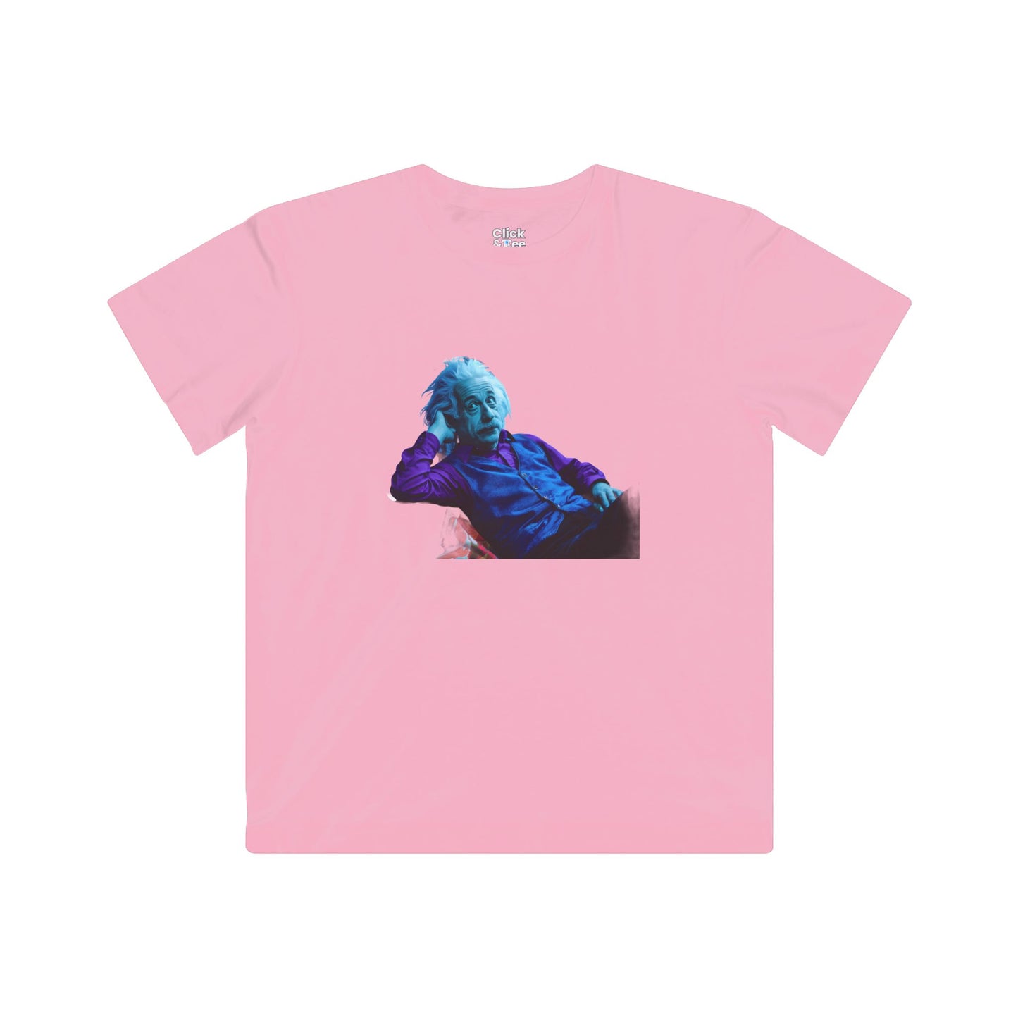 Kids Cyberpunk T-Shirt - funny albert Einstein laying down on a couch - Cyberpunk Style T-Shirt