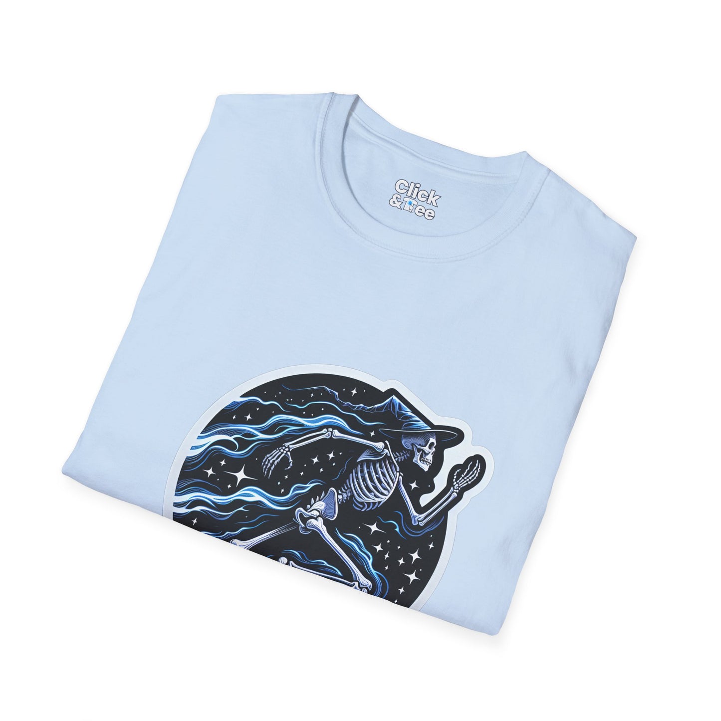 Fantasy T-Shirt - Magical Skeleton Running - Fantasy Style T-Shirt