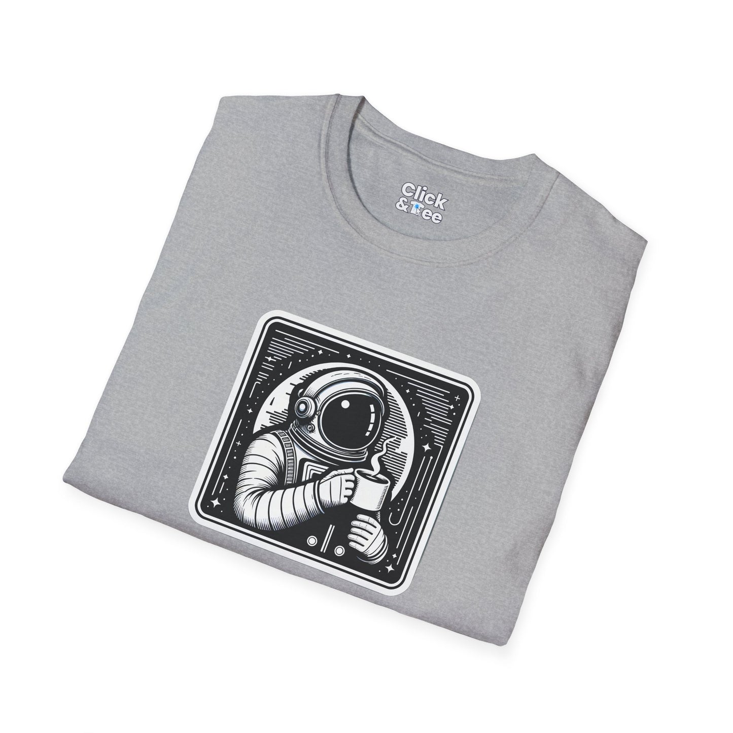 Retro T-Shirt - Astronaut Astronaut Drinking a coffee - Retro Style T-Shirt