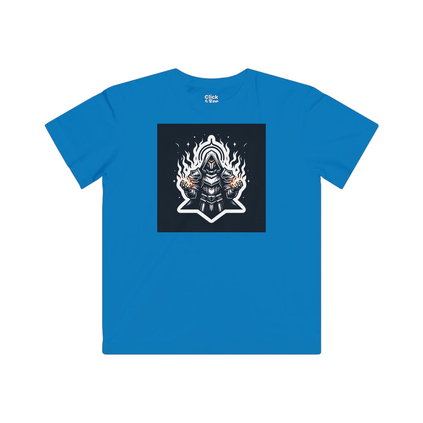 Kids Modern T-Shirt - Ominous Paladin Creating Light Show - Modern Style T-Shirt
