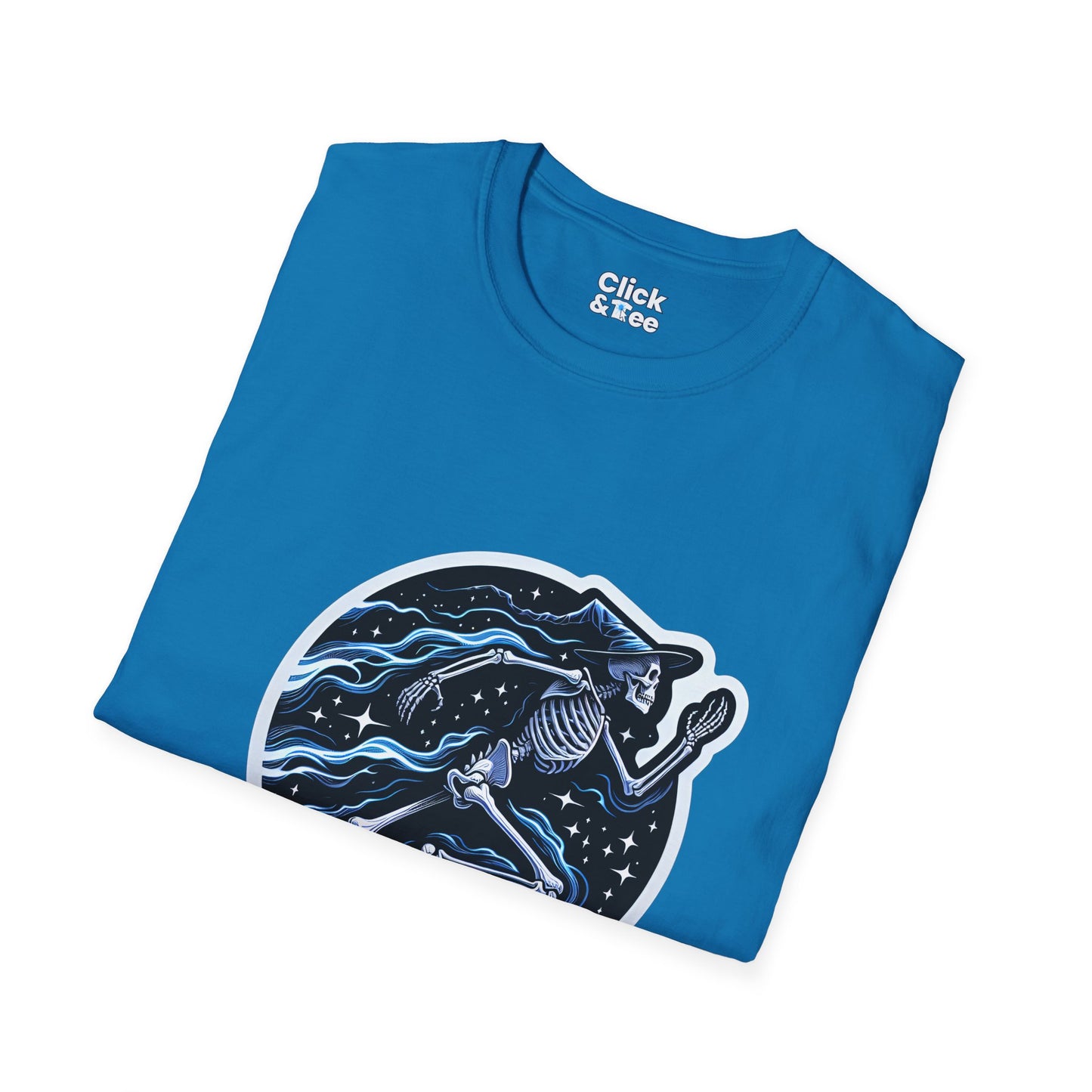 Fantasy T-Shirt - Magical Skeleton Running - Fantasy Style T-Shirt