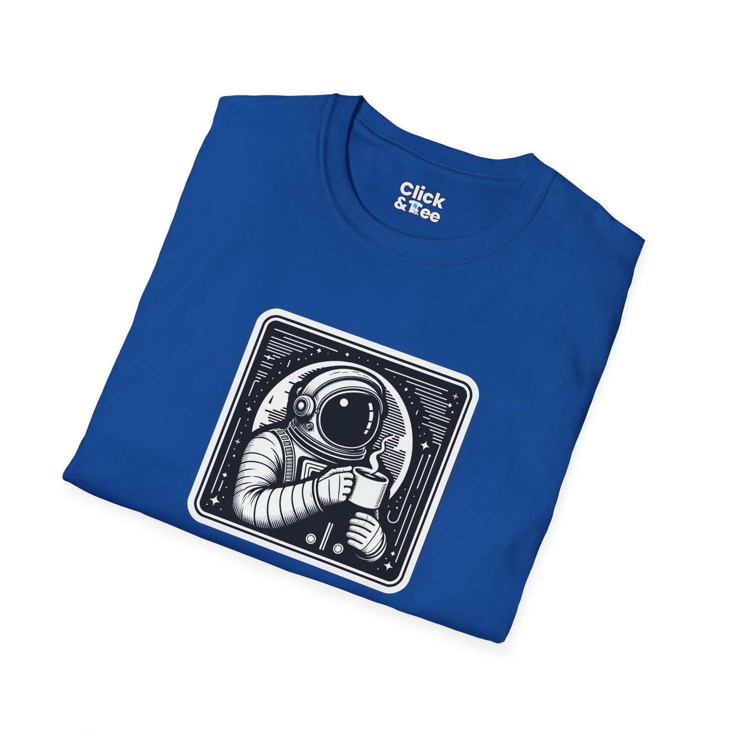 Retro T-Shirt - Astronaut Astronaut Drinking a coffee - Retro Style T-Shirt
