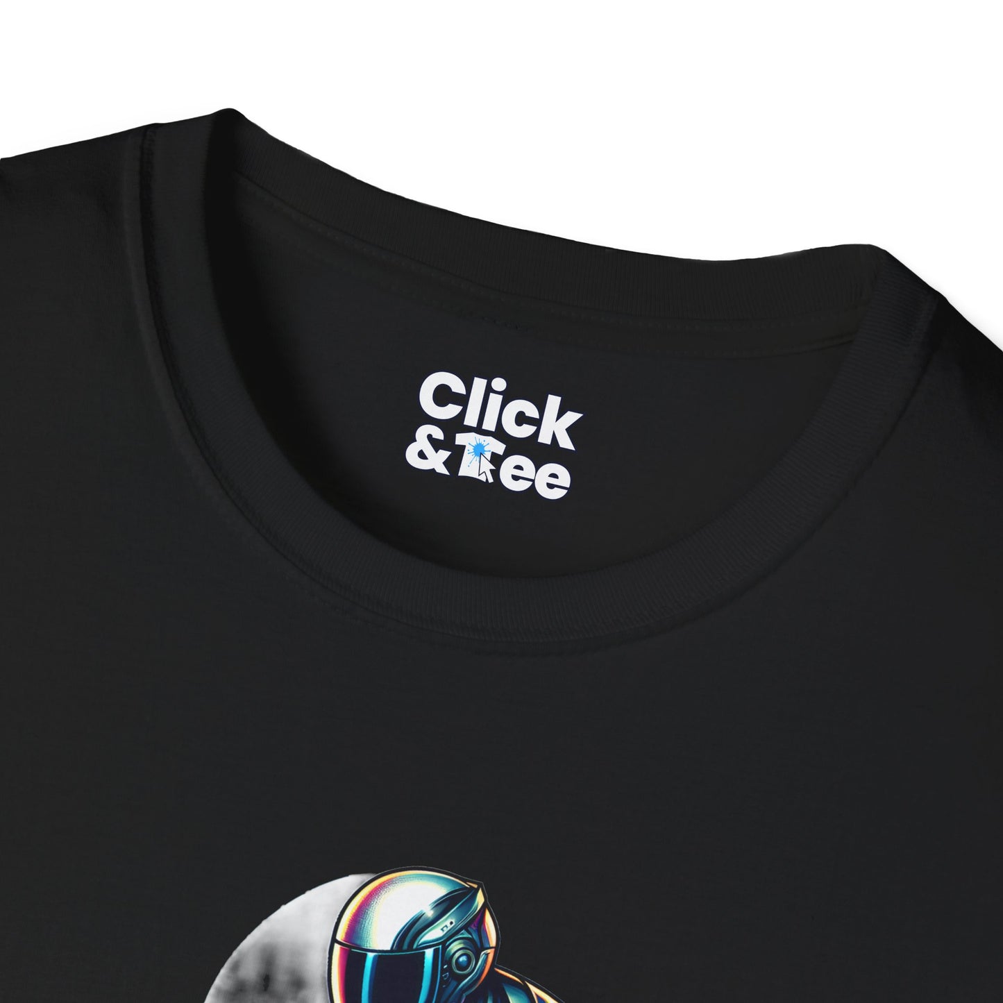 Synthwave T-Shirt - Futuristic Racer Riding a futuristic light bike - Synthwave Style T-Shirt