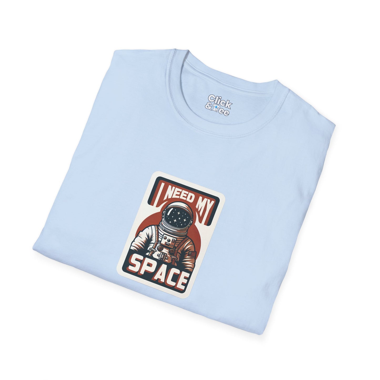 Retro T-Shirt - Lone Astronaut Saying "I need my space" - Retro Style T-Shirt