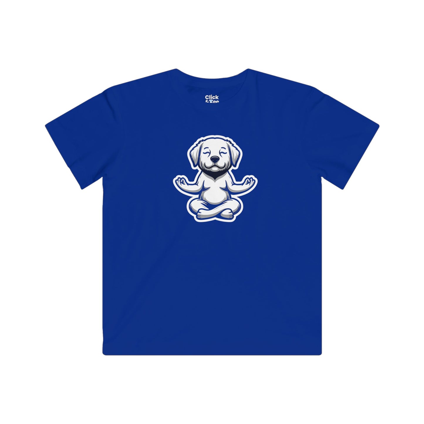 Kids Photography T-Shirt - Cute Puppy Meditating - Photography Style T-Shirt