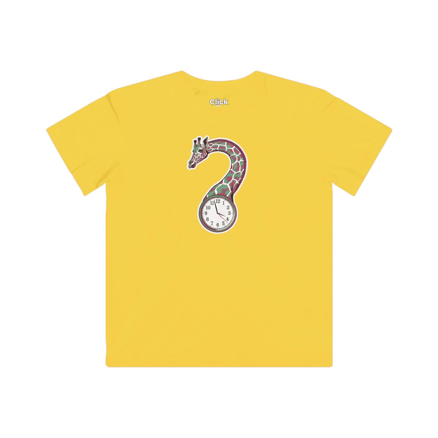 Kids Psychadelic T-Shirt - Insomniac Giraffe Bending Time - Psychadelic Style T-Shirt (ID86)