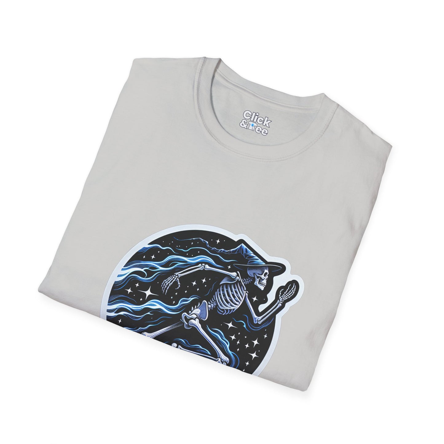 Fantasy T-Shirt - Magical Skeleton Running - Fantasy Style T-Shirt