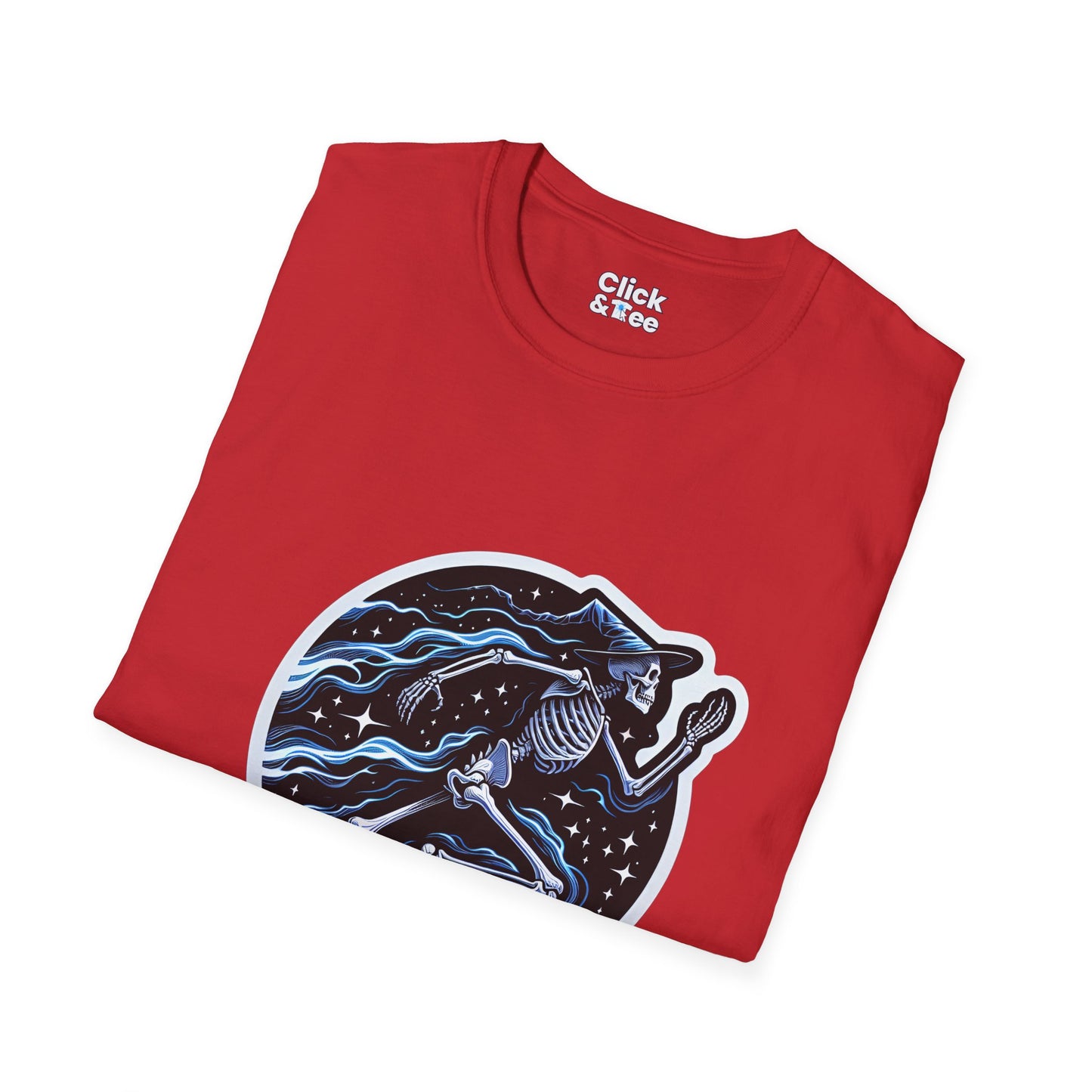Fantasy T-Shirt - Magical Skeleton Running - Fantasy Style T-Shirt