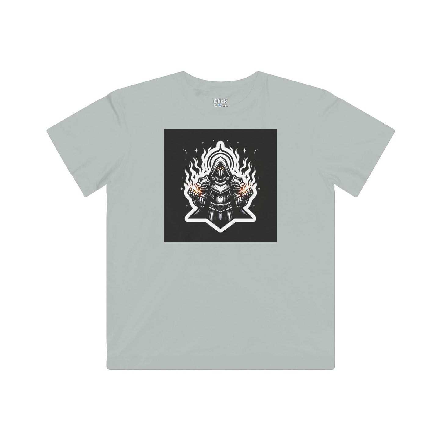 Kids Modern T-Shirt - Ominous Paladin Creating Light Show - Modern Style T-Shirt