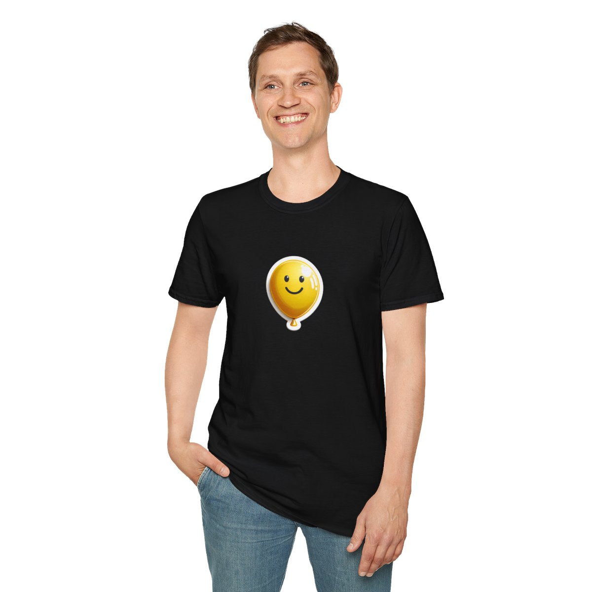 3DYellow Balloon Unique T-Shirt Image 4