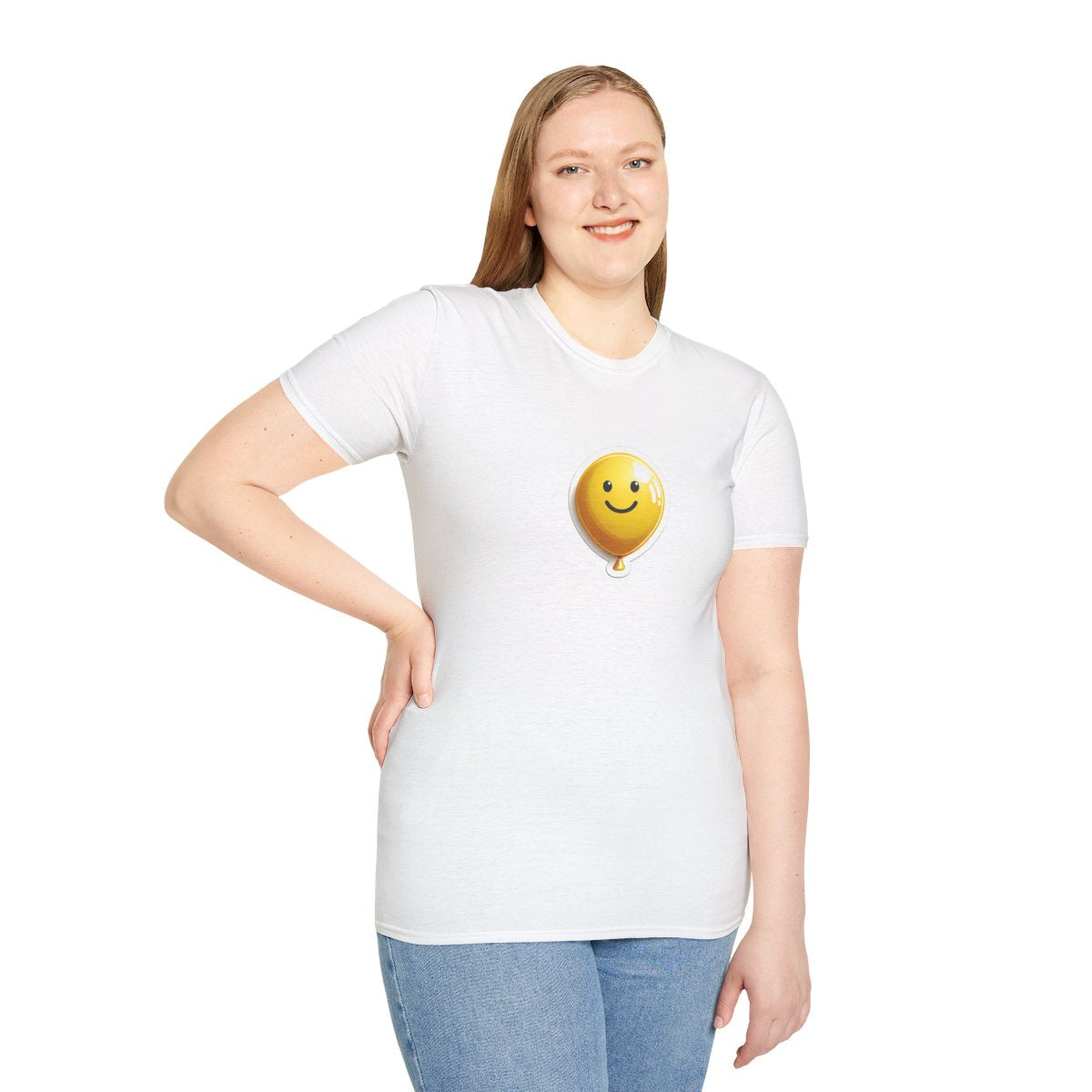 3DYellow Balloon Unique T-Shirt Image 2