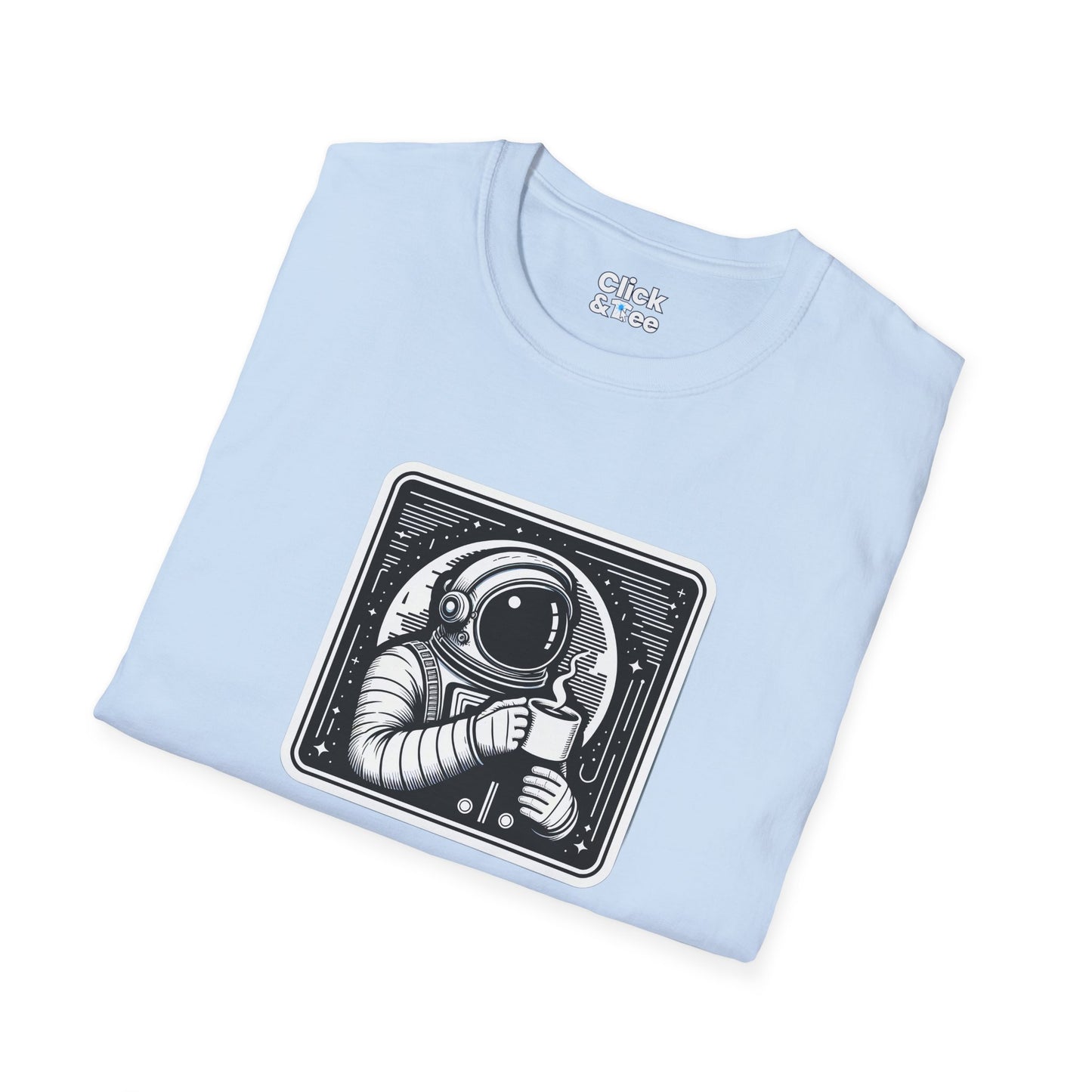 Retro T-Shirt - Astronaut Astronaut Drinking a coffee - Retro Style T-Shirt