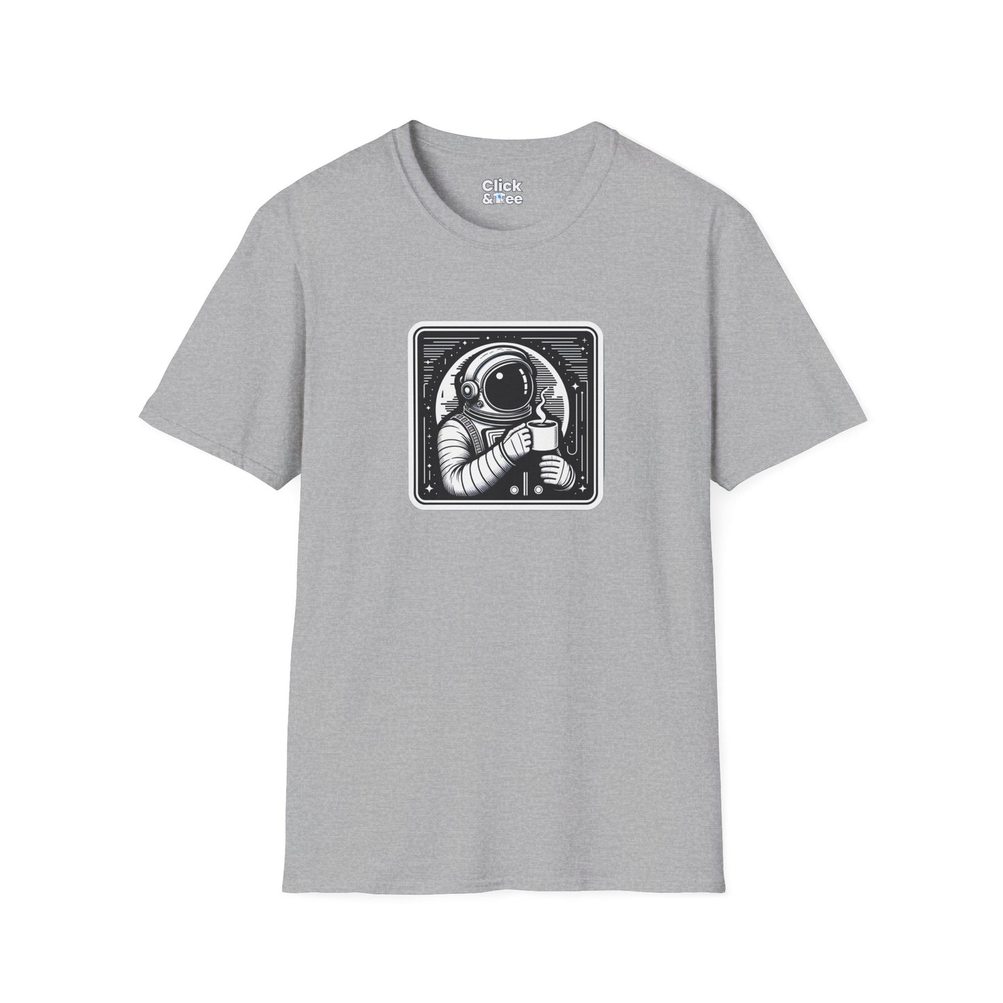 Retro T-Shirt - Astronaut Astronaut Drinking a coffee - Retro Style T-Shirt
