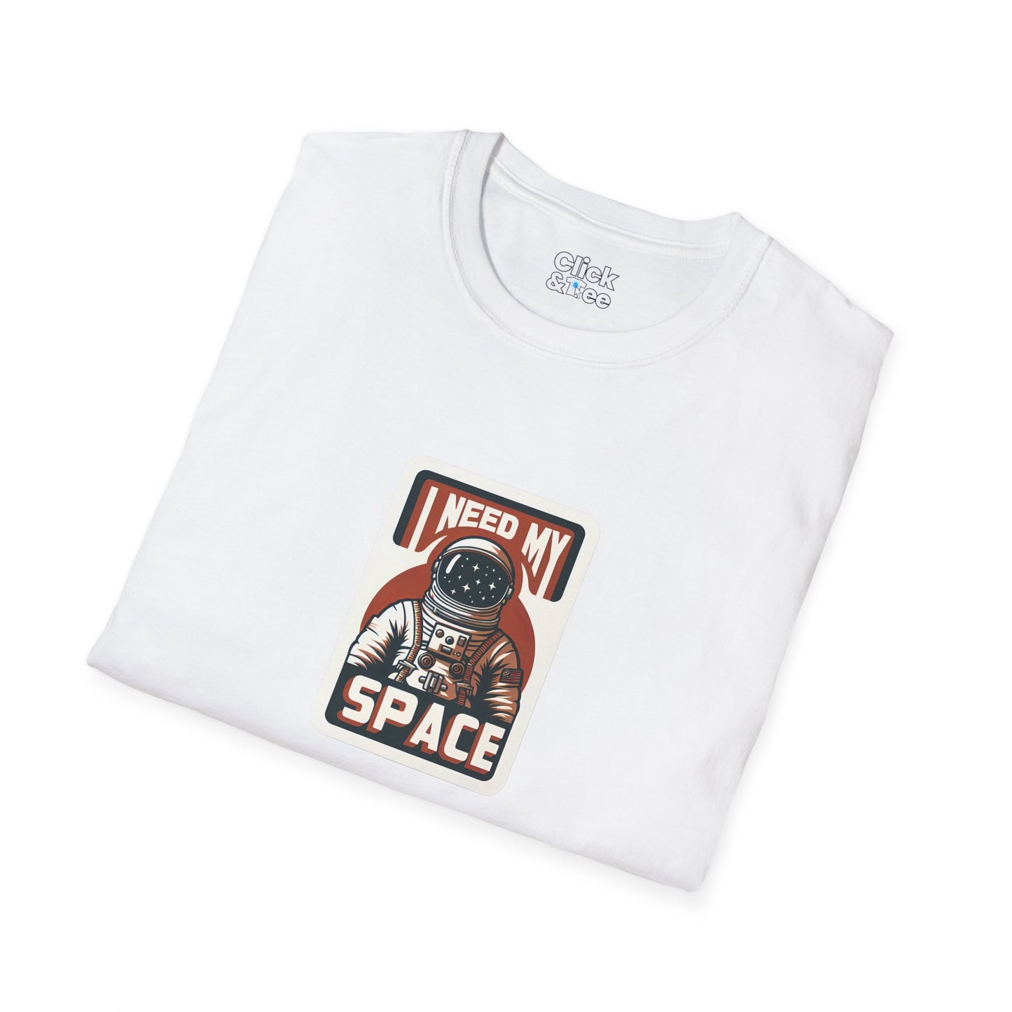 Retro T-Shirt - Lone Astronaut Saying "I need my space" - Retro Style T-Shirt
