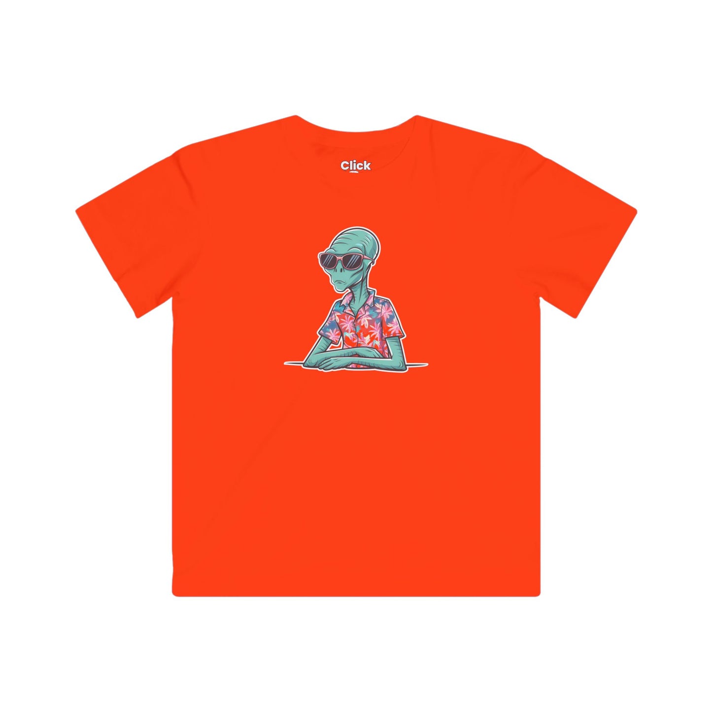 Kids Retro T-Shirt - Trendy Alien Relaxing in Miami Beach - Retro Style T-Shirt