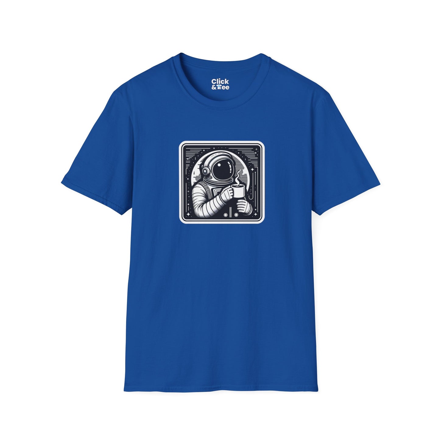 Retro T-Shirt - Astronaut Astronaut Drinking a coffee - Retro Style T-Shirt