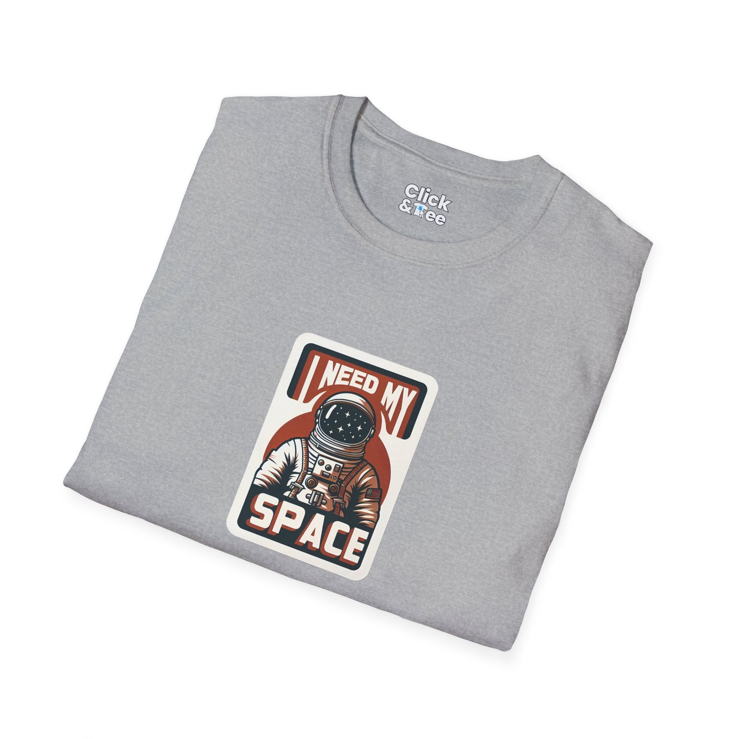 Retro T-Shirt - Lone Astronaut Saying "I need my space" - Retro Style T-Shirt