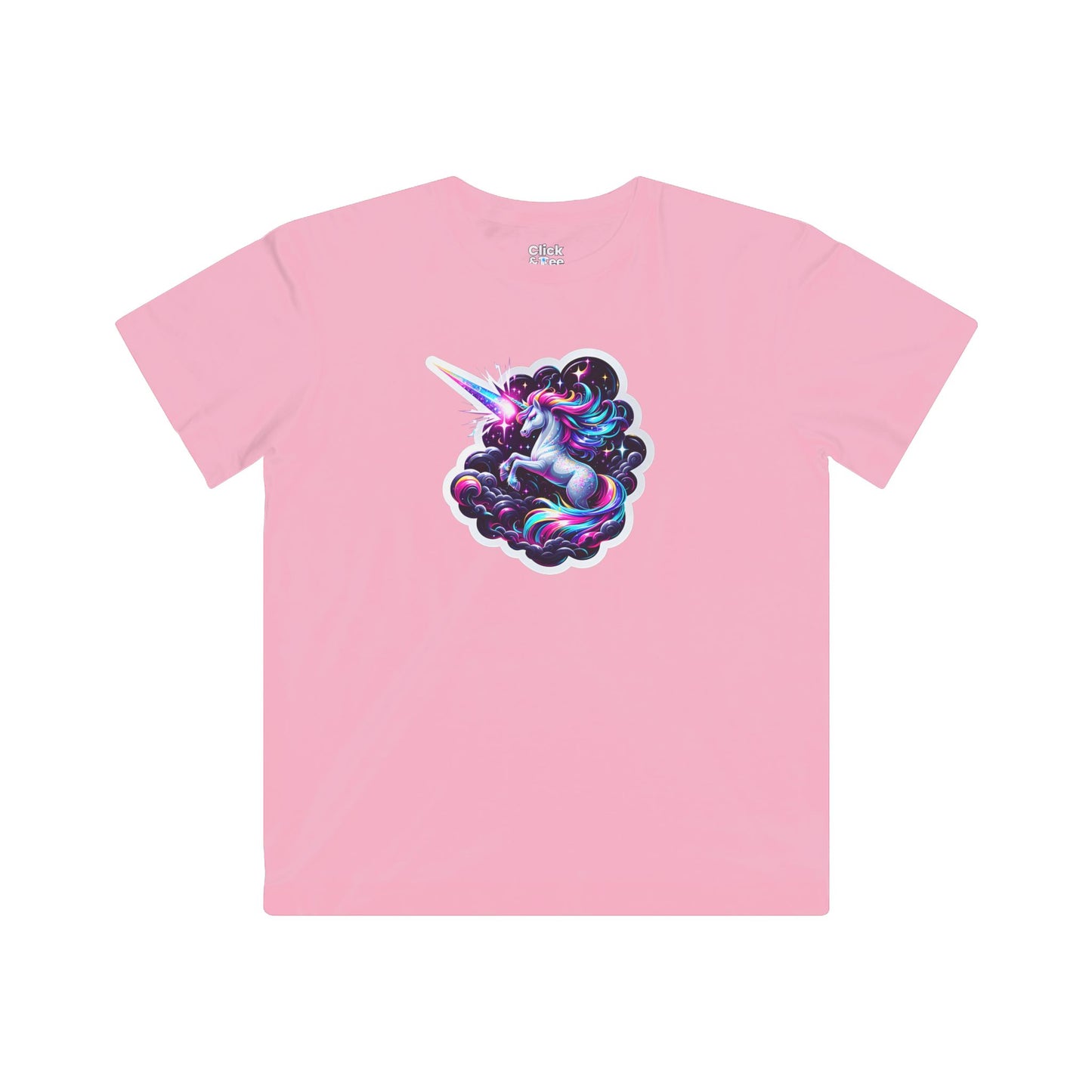 Kids 3D T-Shirt - Sparkly Unicorn Unleashing a Magic Storm - 3D Style T-Shirt