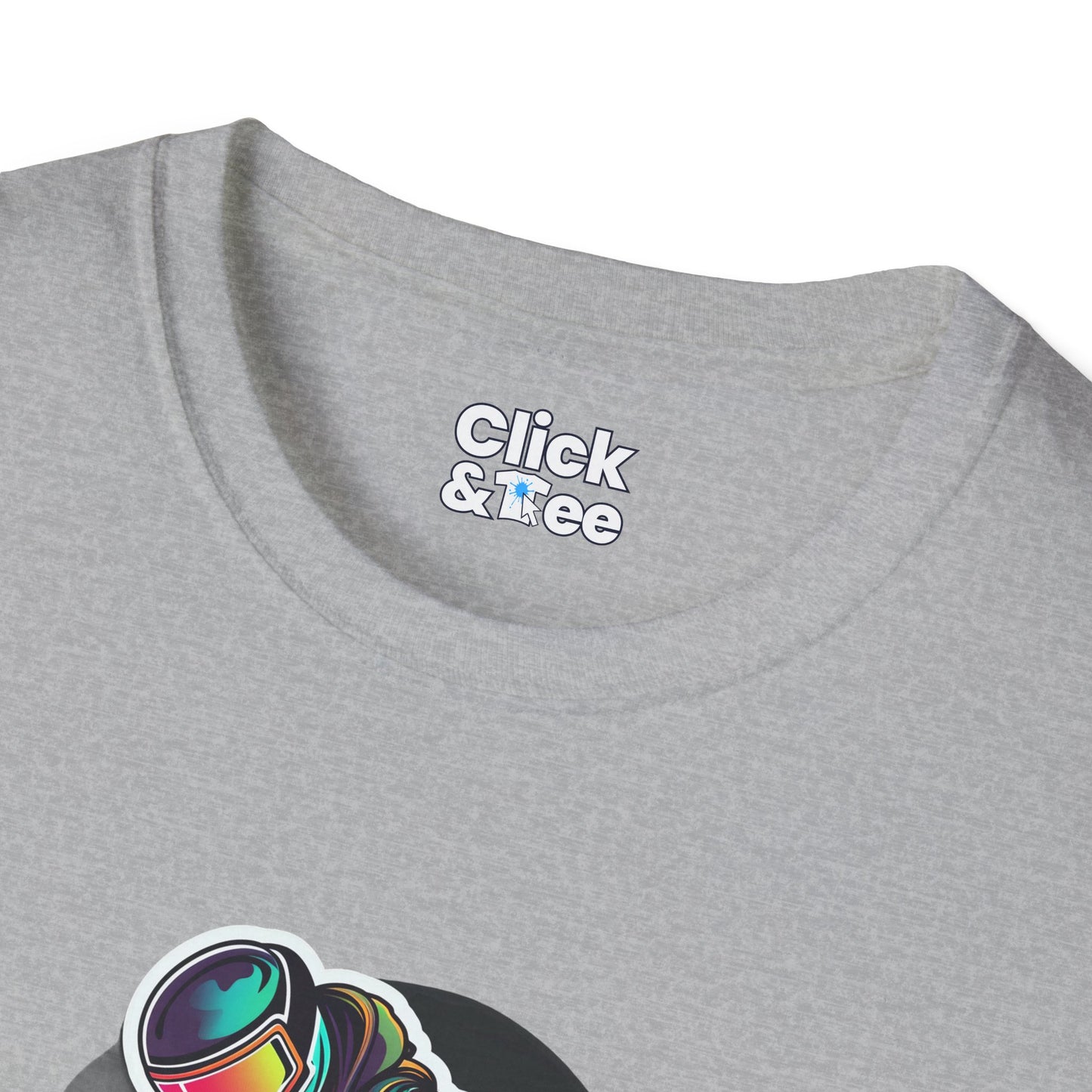 Retro T-Shirt - Aggressive Robot Snowboarder Flying through the air - Retro Style T-Shirt