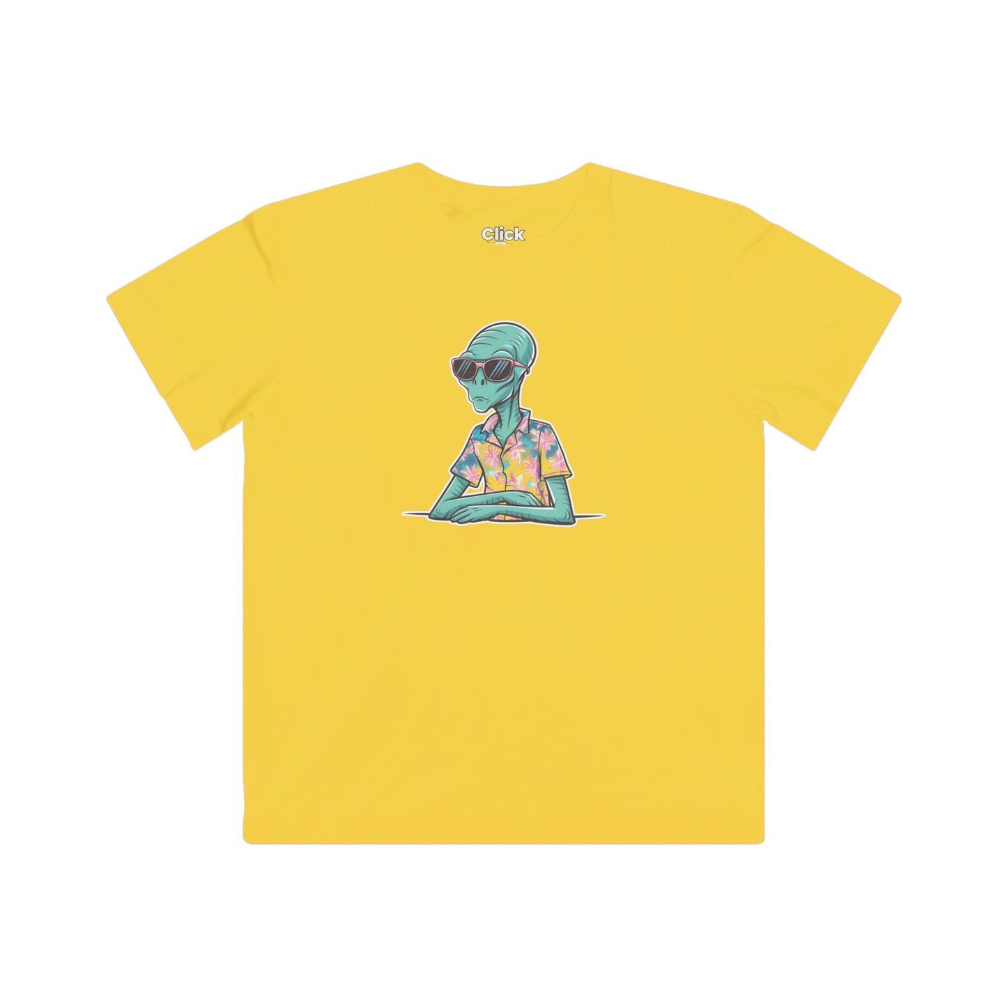 Kids Retro T-Shirt - Trendy Alien Relaxing in Miami Beach - Retro Style T-Shirt